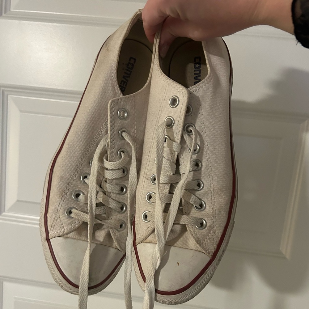 White Converse Low Top Sneakers